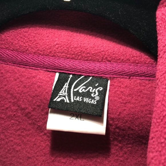 Burgandy Fleece 2xl Paris - Picture 3 of 7